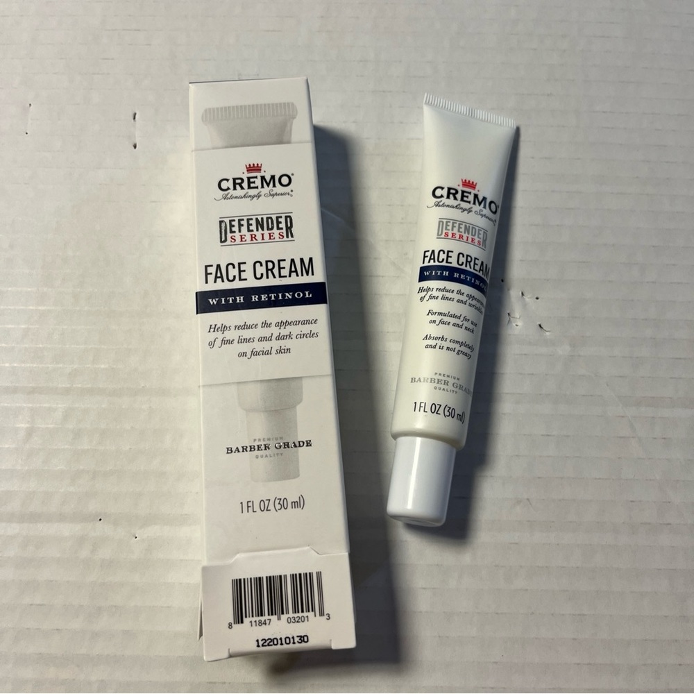 Cremo Face Cream with Retinol, Defender Series, 1 Fl Oz (30 ml) NEW In Box Men’s